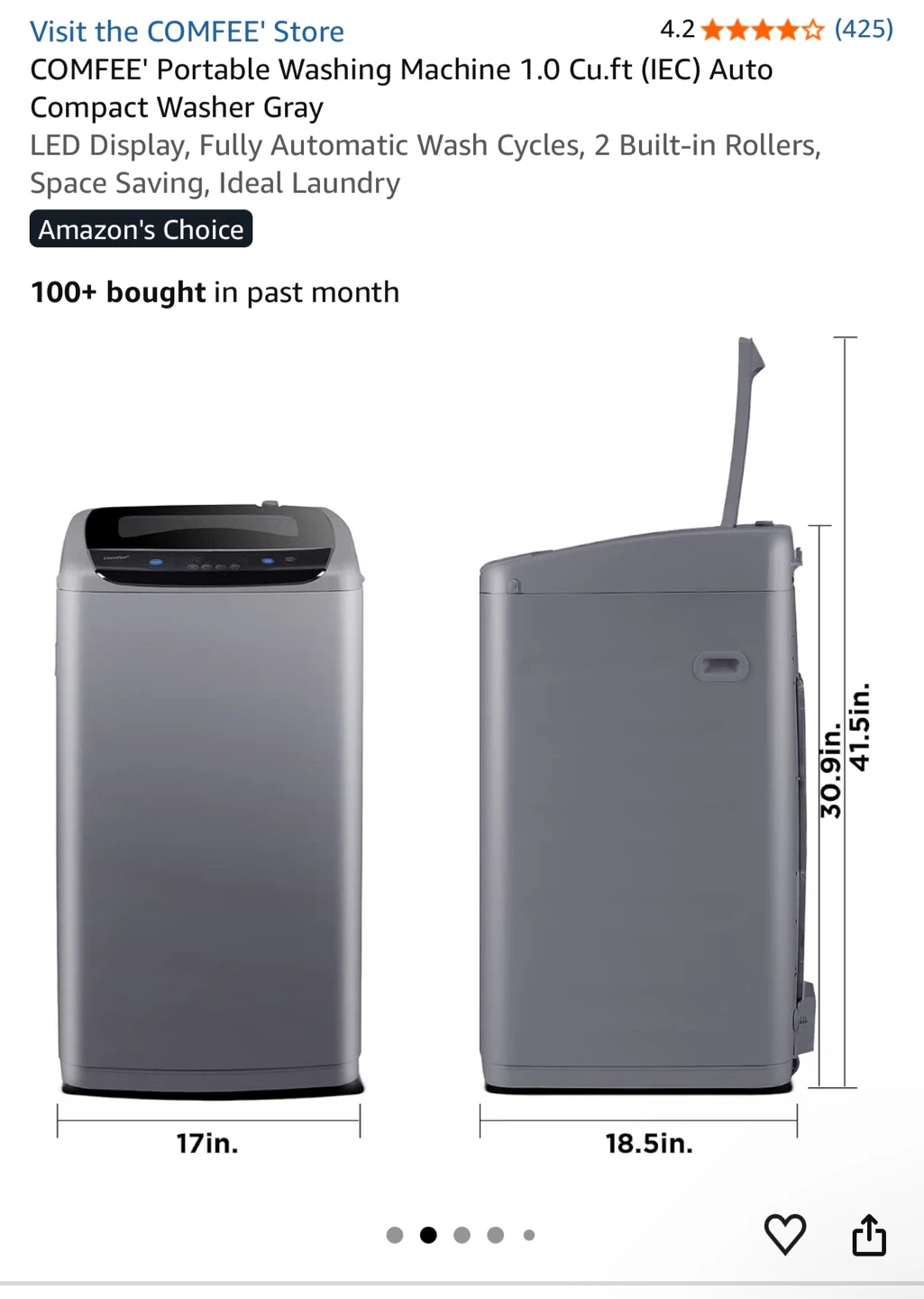Comfee Portable Washing Machine - photo 3