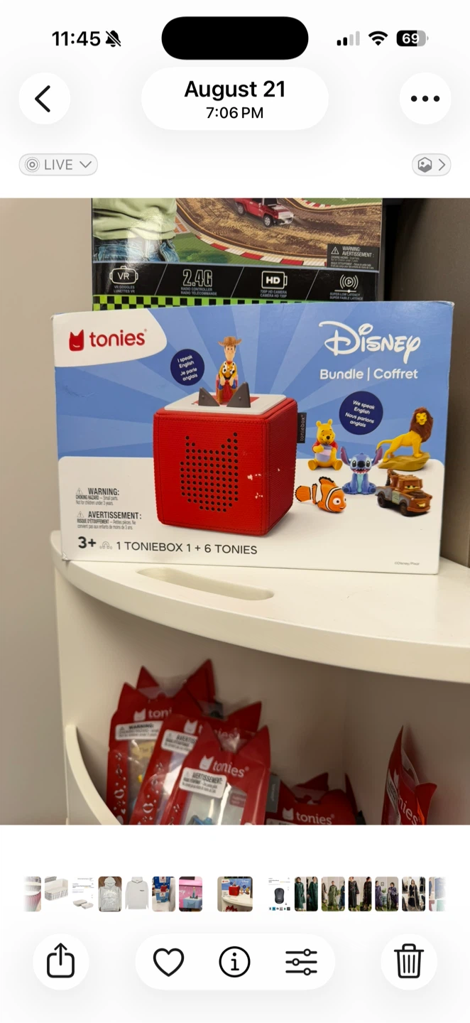 Tonies Disney Bundle with Toniebox and 6 Tonies