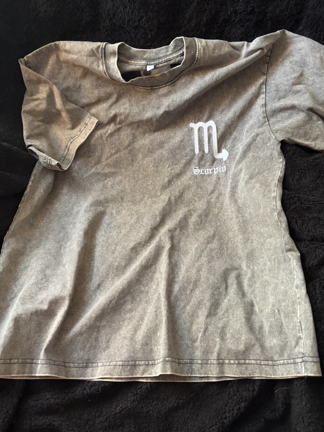 NEW! Gray Scorpio Graphic T-Shirt
