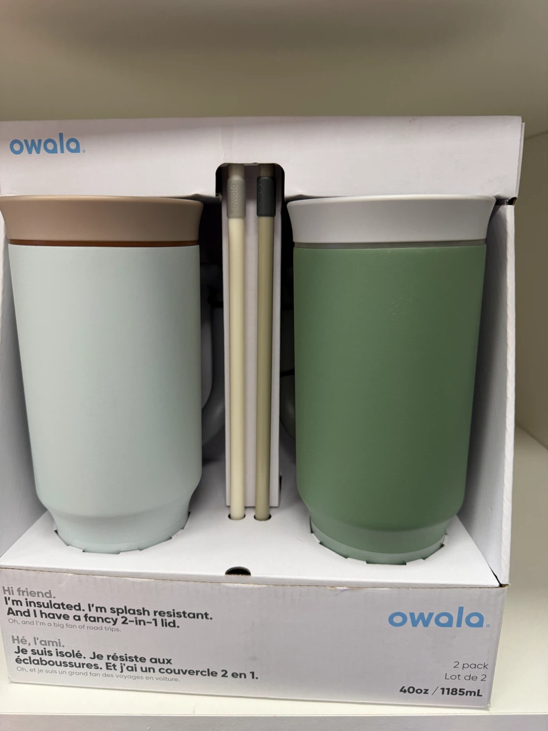 Owala 40oz Insulated Tumblers - 2 Pack