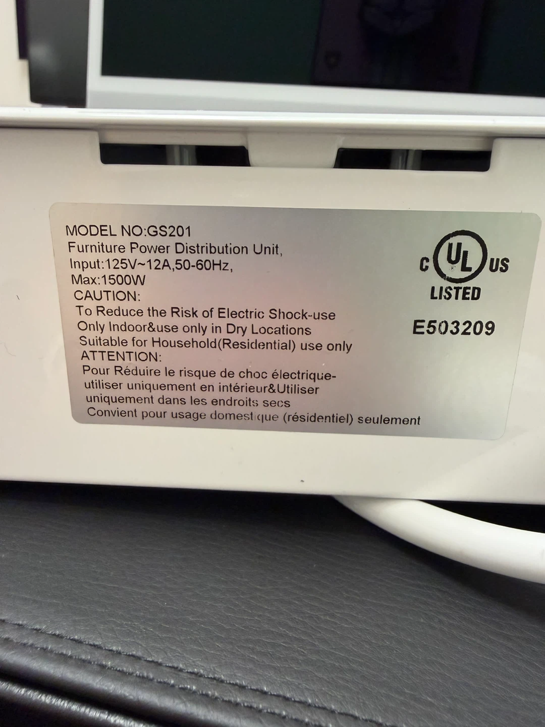 Furniture Power Distribution Unit GS201 - photo 2