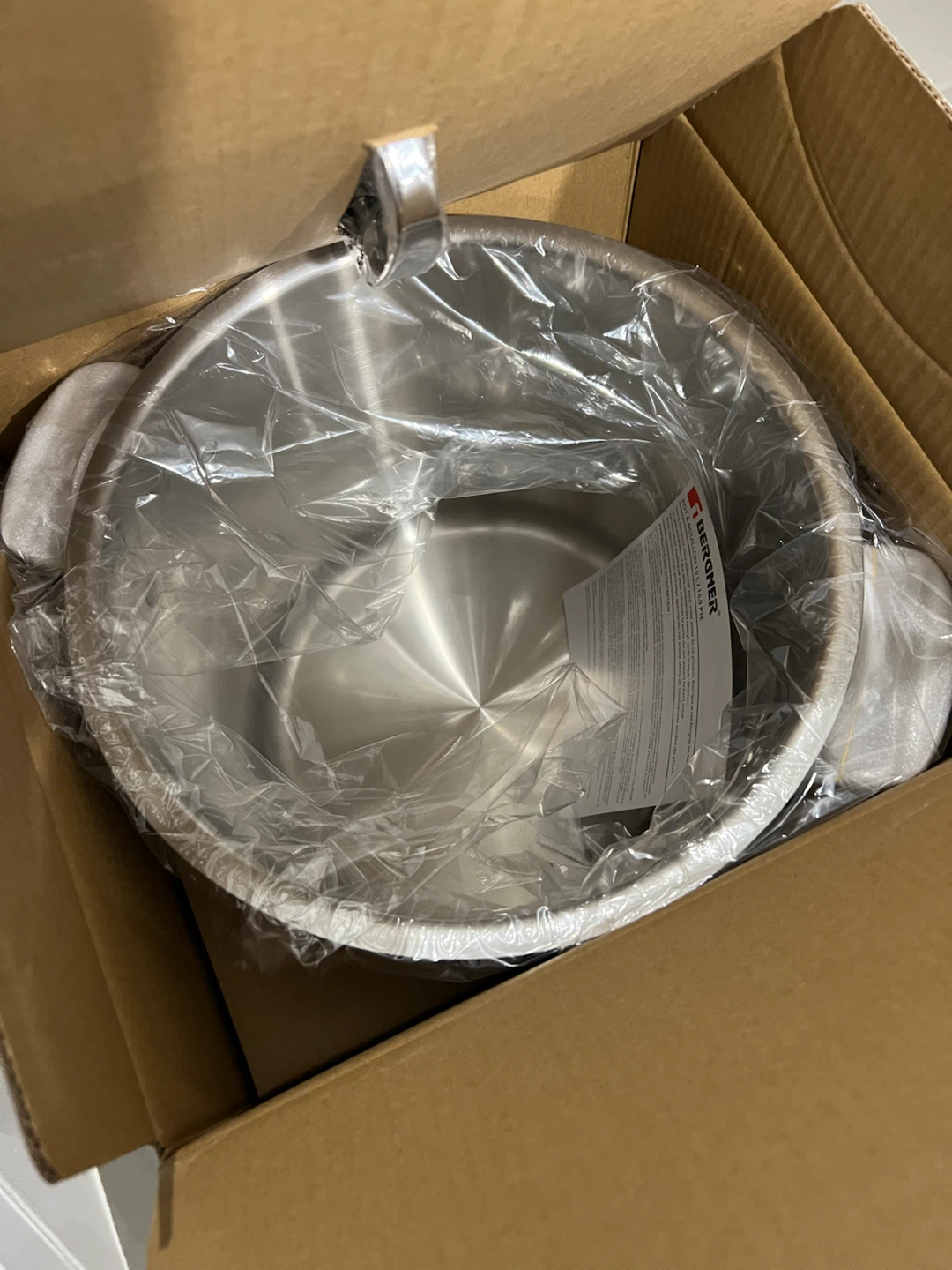 BRAND NEW- Bergner Stainless-Steel Stock Pot with Cover - photo 3