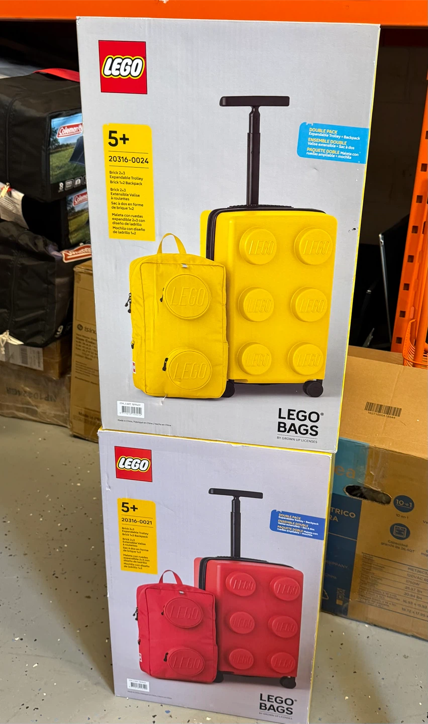 LEGO Bags Double Pack Expandable Trolley and Backpack