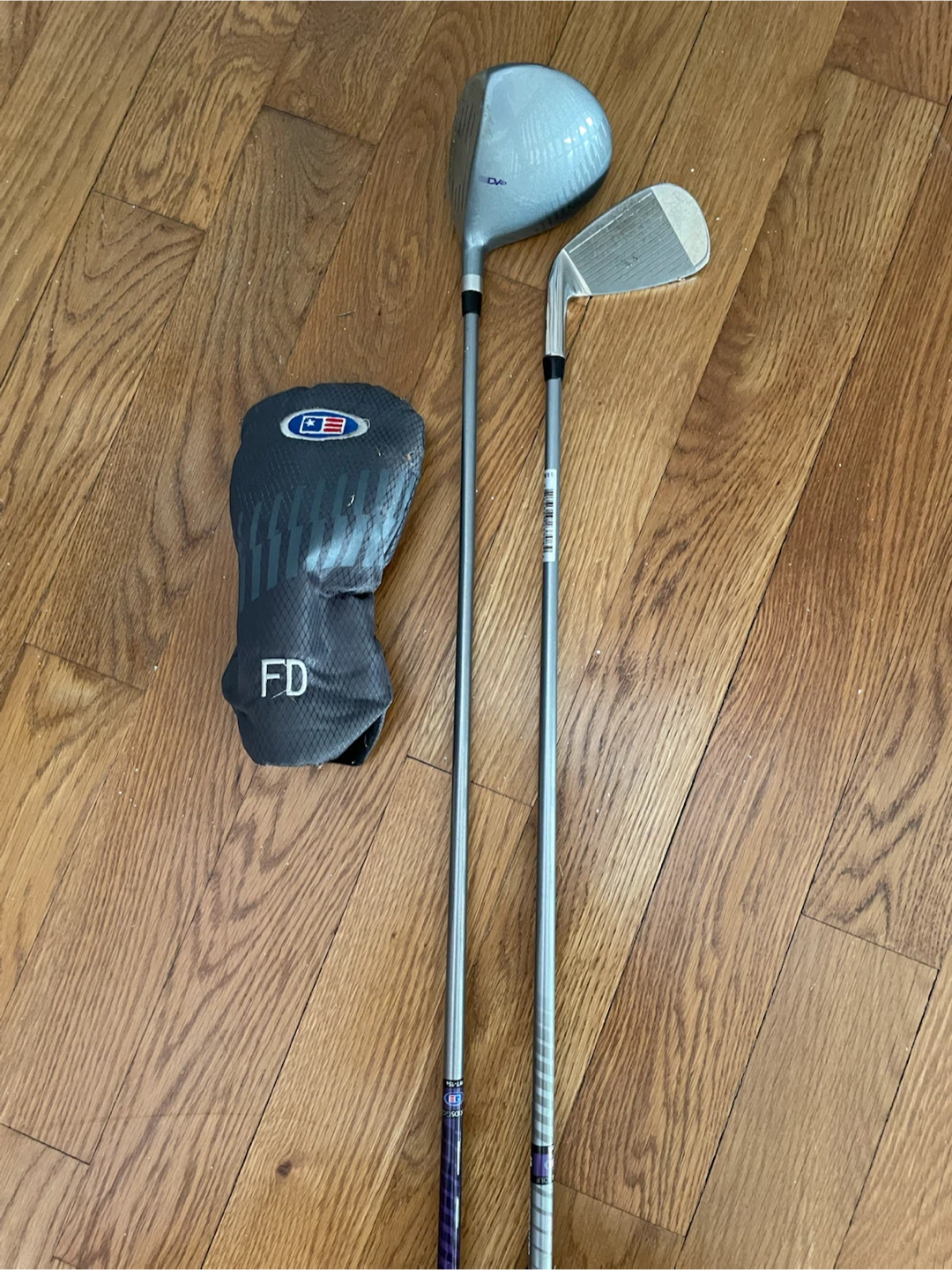 U.S. Kids Golf CV3 Fairway Driver, 8 iron and putter