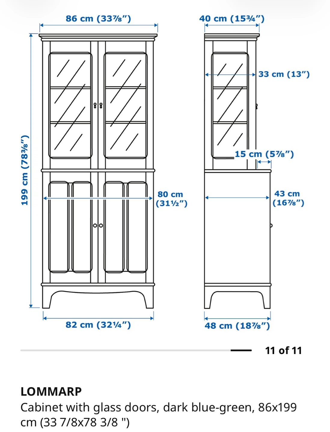 IKEA LOMMARP Cabinet with glass doors - photo 3