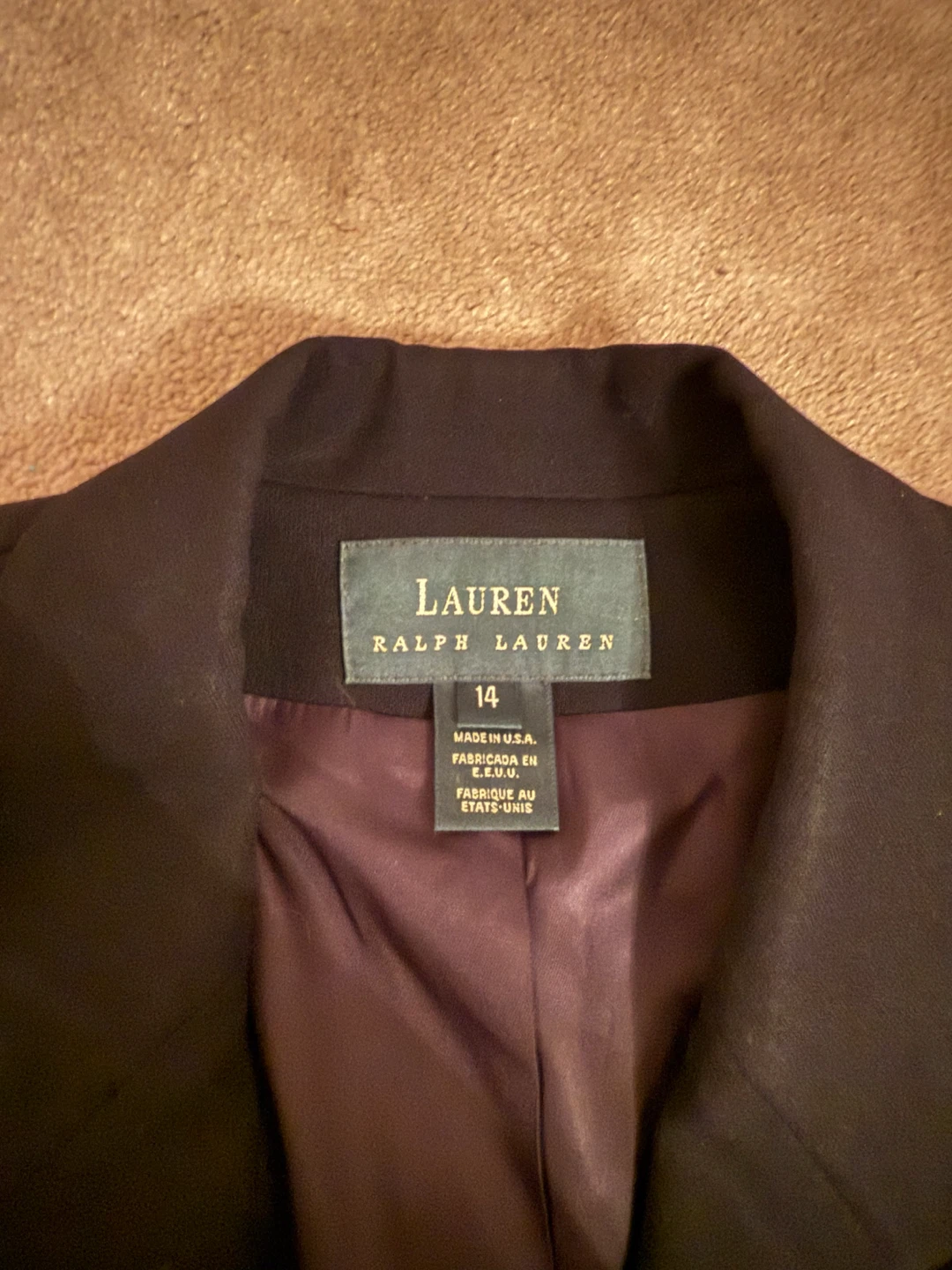 Vintage Ralph Lauren Double Breasted Blazer Jacket Embroidered - photo 4