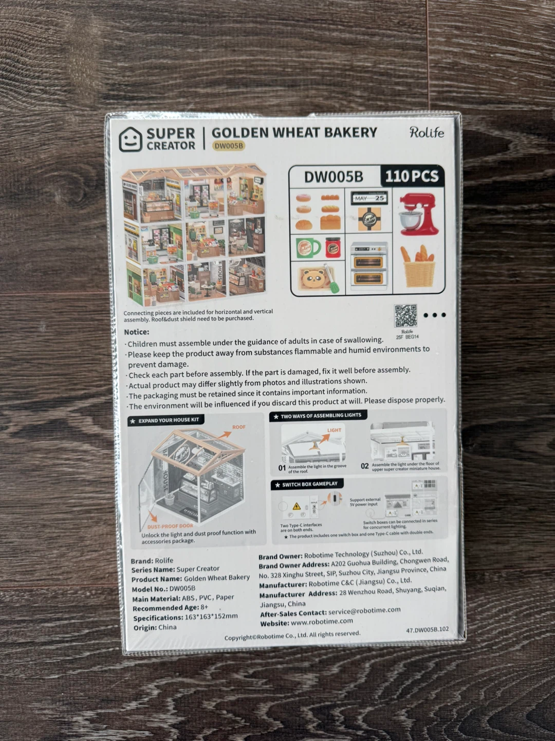 Rolife Super Creator Golden Wheat Bakery Miniature Kit - photo 2