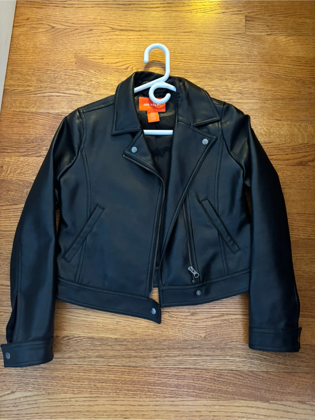 Joe fresh kids leather jacket size XL
