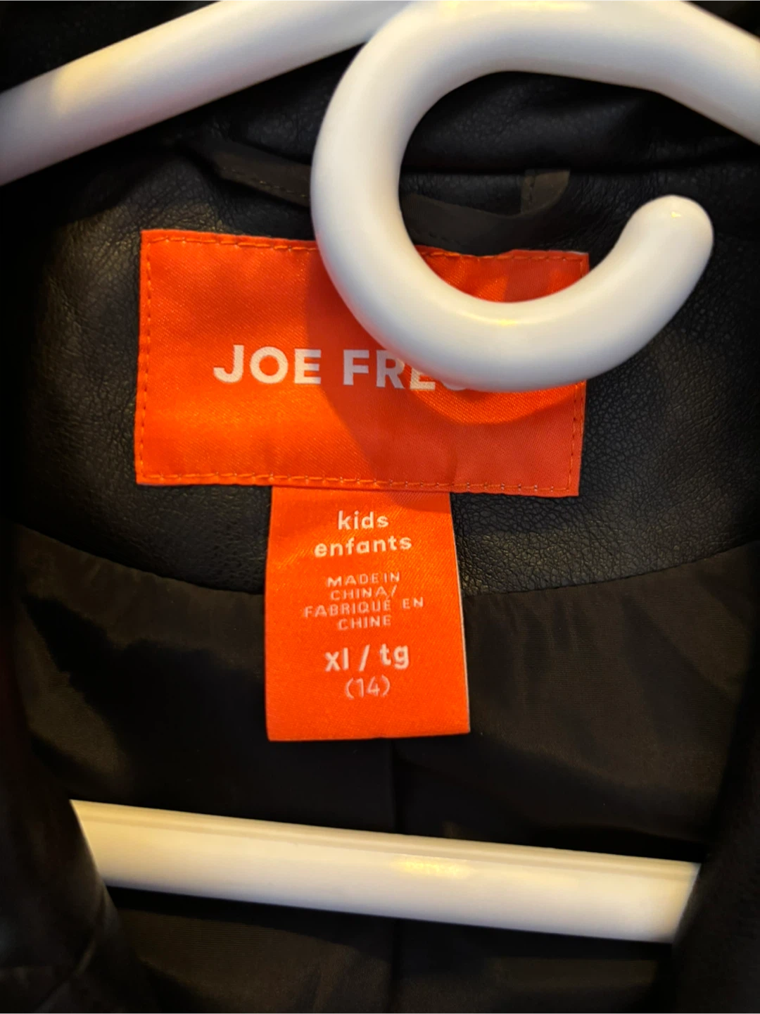 Joe fresh kids leather jacket size XL - photo 2