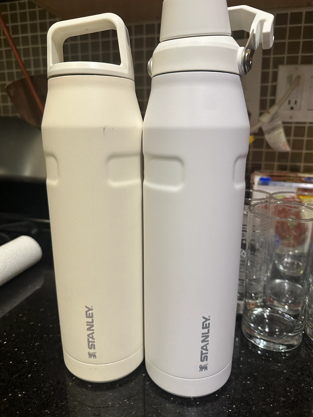 Two Stanley IceFlow Stainless Steel Water Bottles