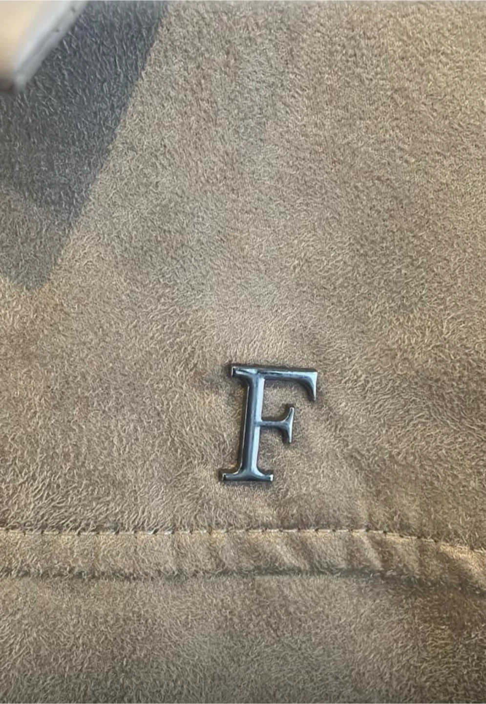 F Collections Suede Bomber Jacket - Large - photo 3