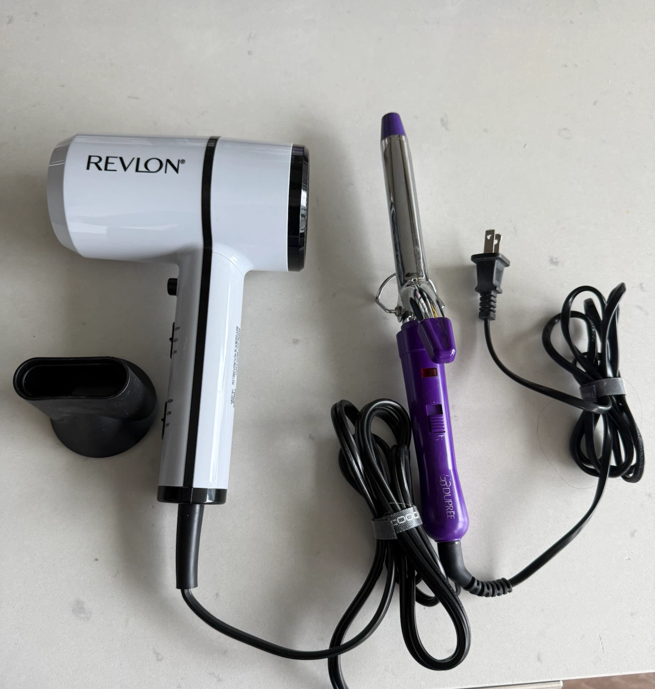 Revlon Hair Dryer and Du-pree Curling Iron
