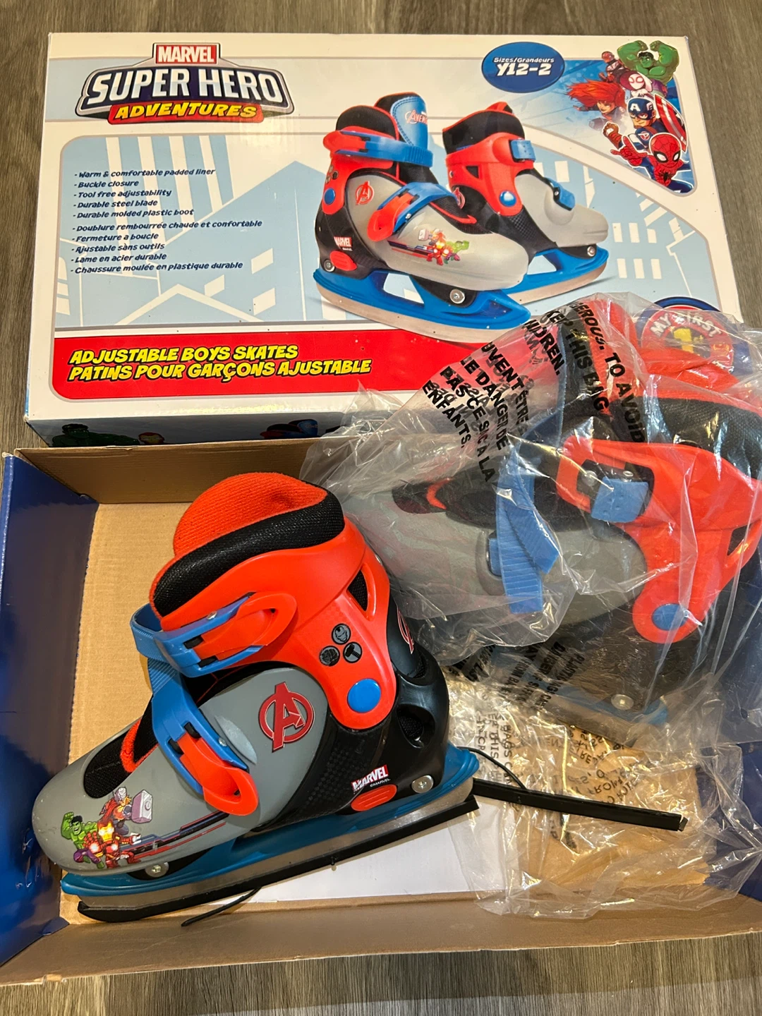 Marvel Super Hero Adventures Adjustable Boys Skates