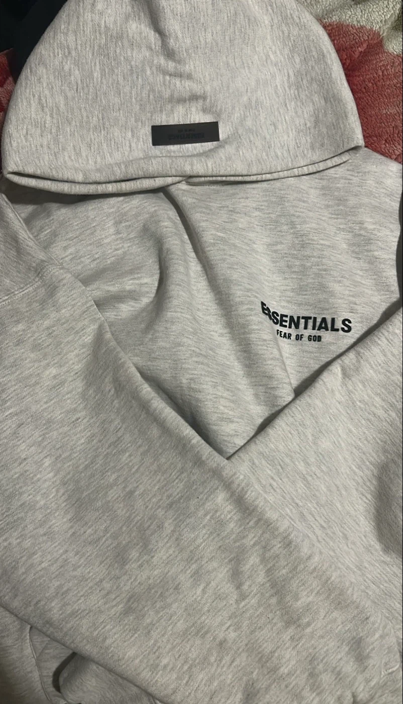 Essentials Fear of God Hoodie - Grey - Size M - photo 2