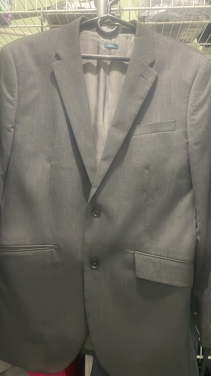 Perry Ellis Grey Slim Fit Suit Jacket - photo 2