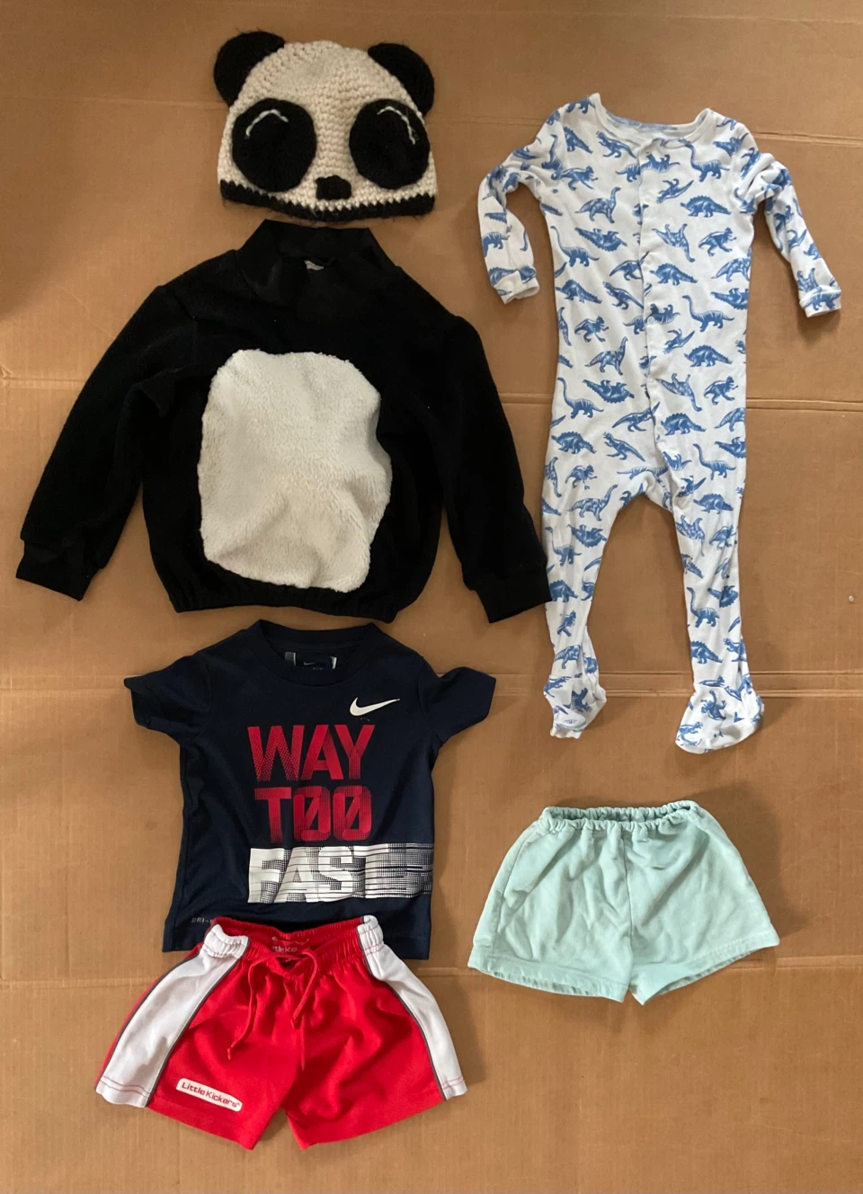 Kids Clothing Bundle (panda top&hat)size 18 months to 3