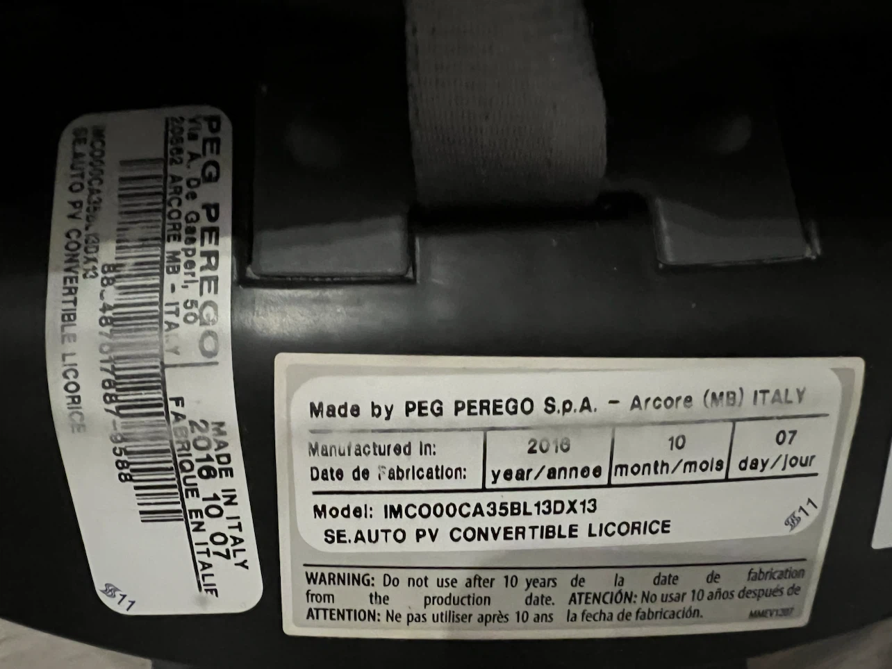 Peg Perego Primo Viaggio Convertible Car Seat - photo 5