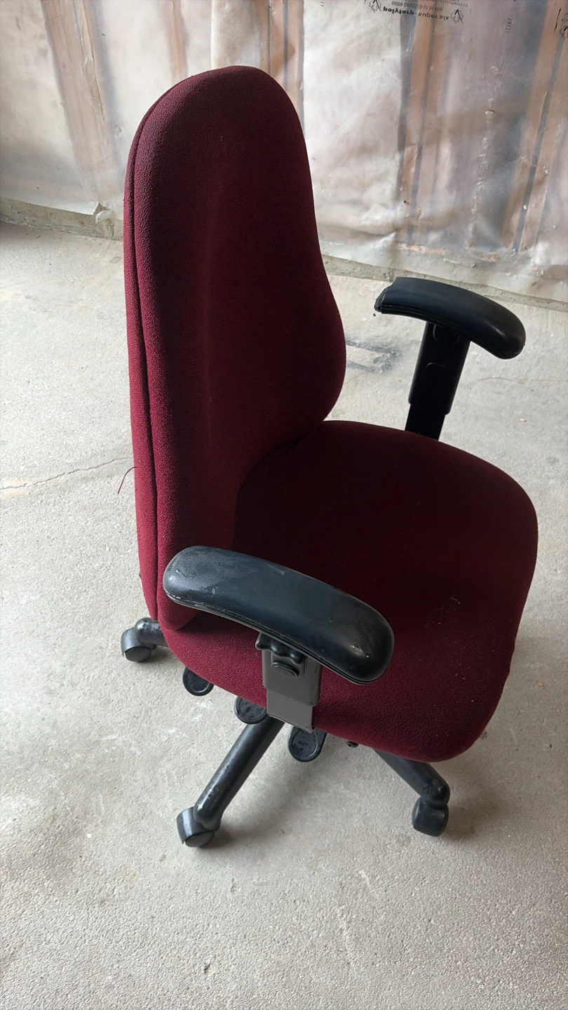 Burgundy Ergonomic Office Chair