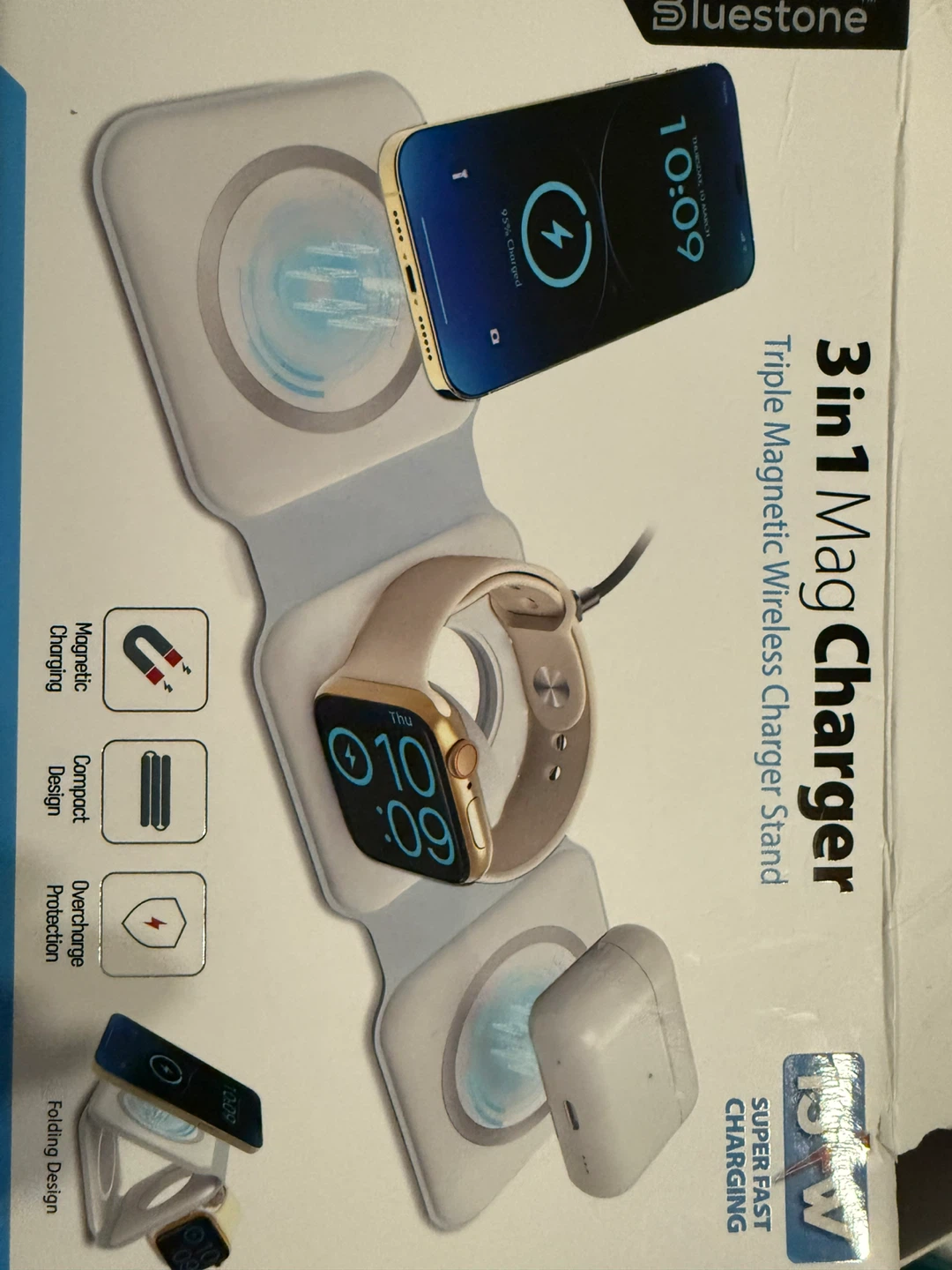 Bluestone 3-in-1 Magnetic Wireless Charger