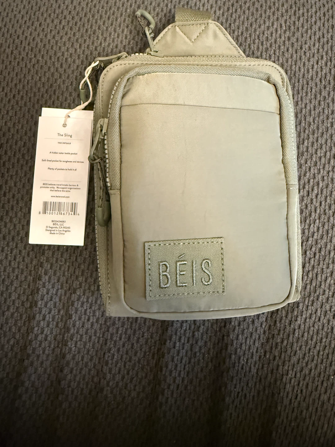 BÉIS The Sport Sling Bag - olive
