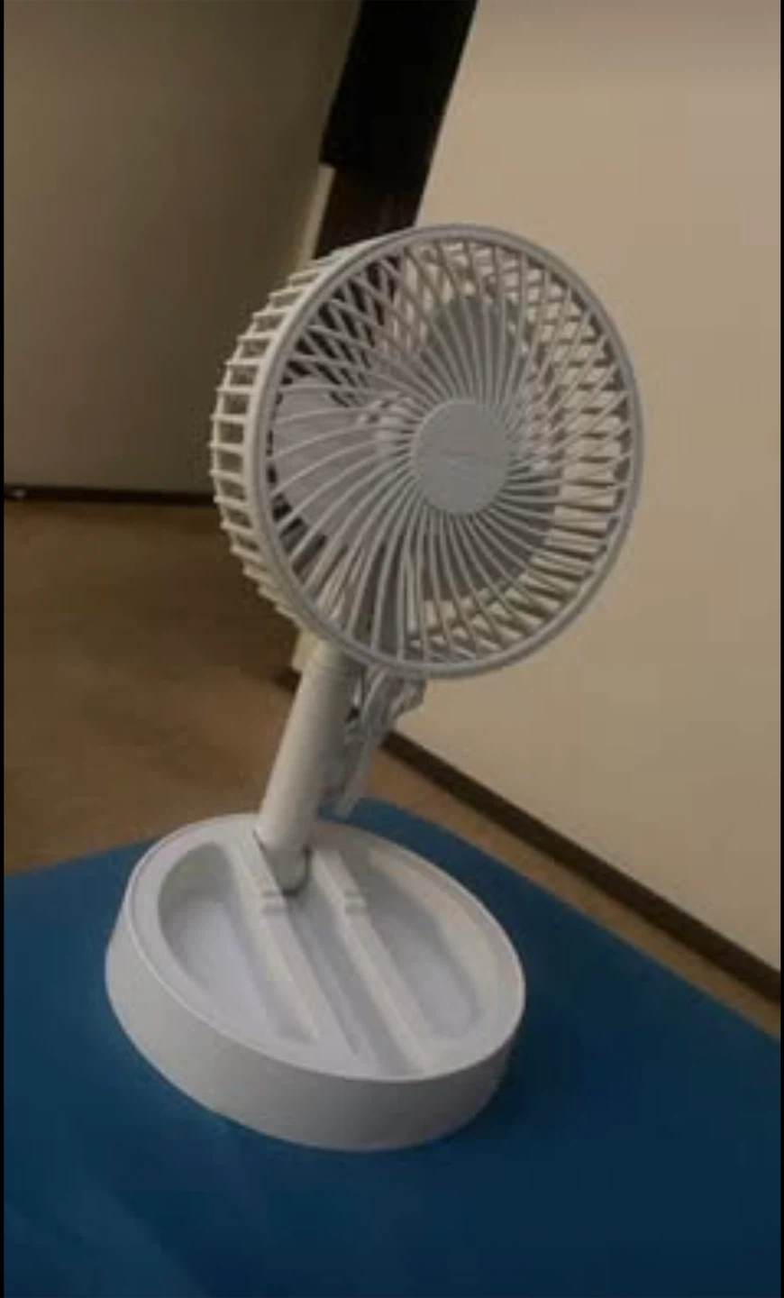 Foldable Adjustable Desk Fan White - photo 2
