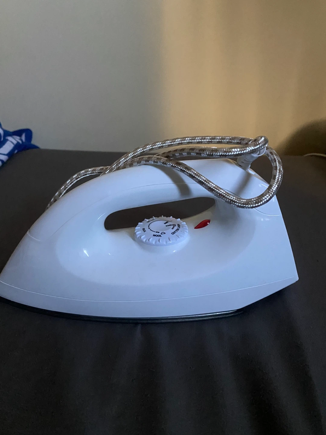 White steam iron