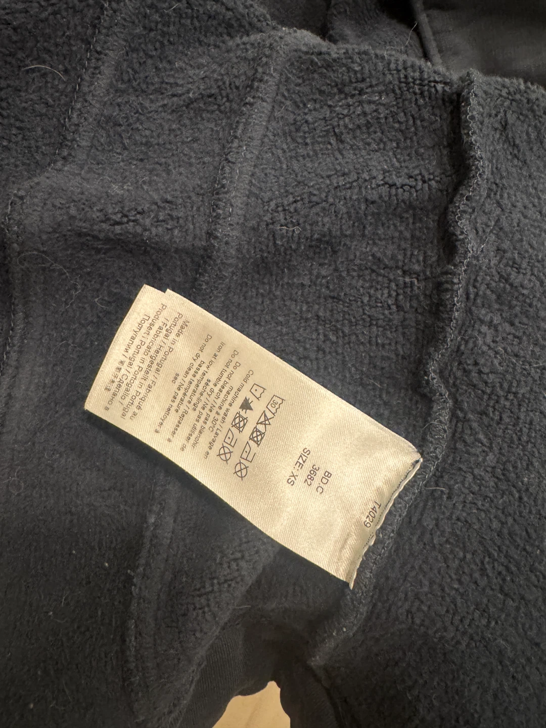 Ganni Navy Fleece Zip Hoodie - photo 5