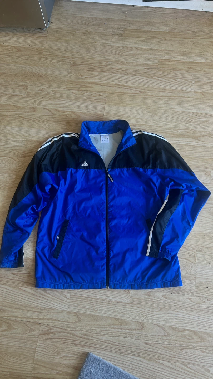 Adidas Track Jacket Blue and Black