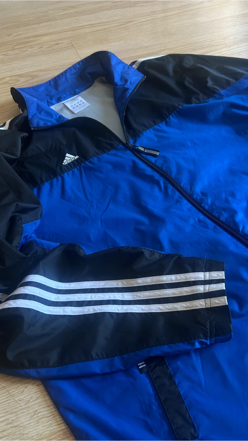 Adidas Track Jacket Blue and Black - photo 2