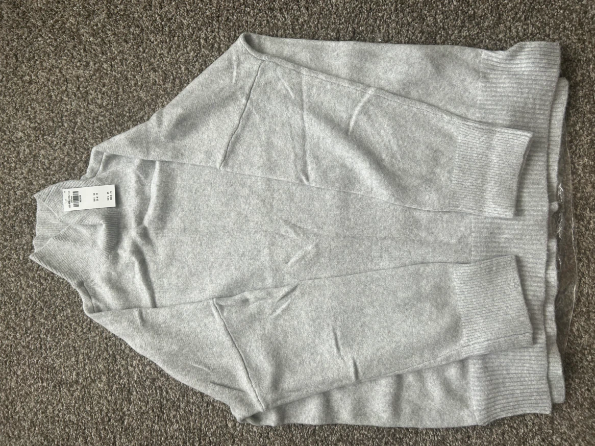 Abercrombie & Fitch Grey Mock Neck Sweater