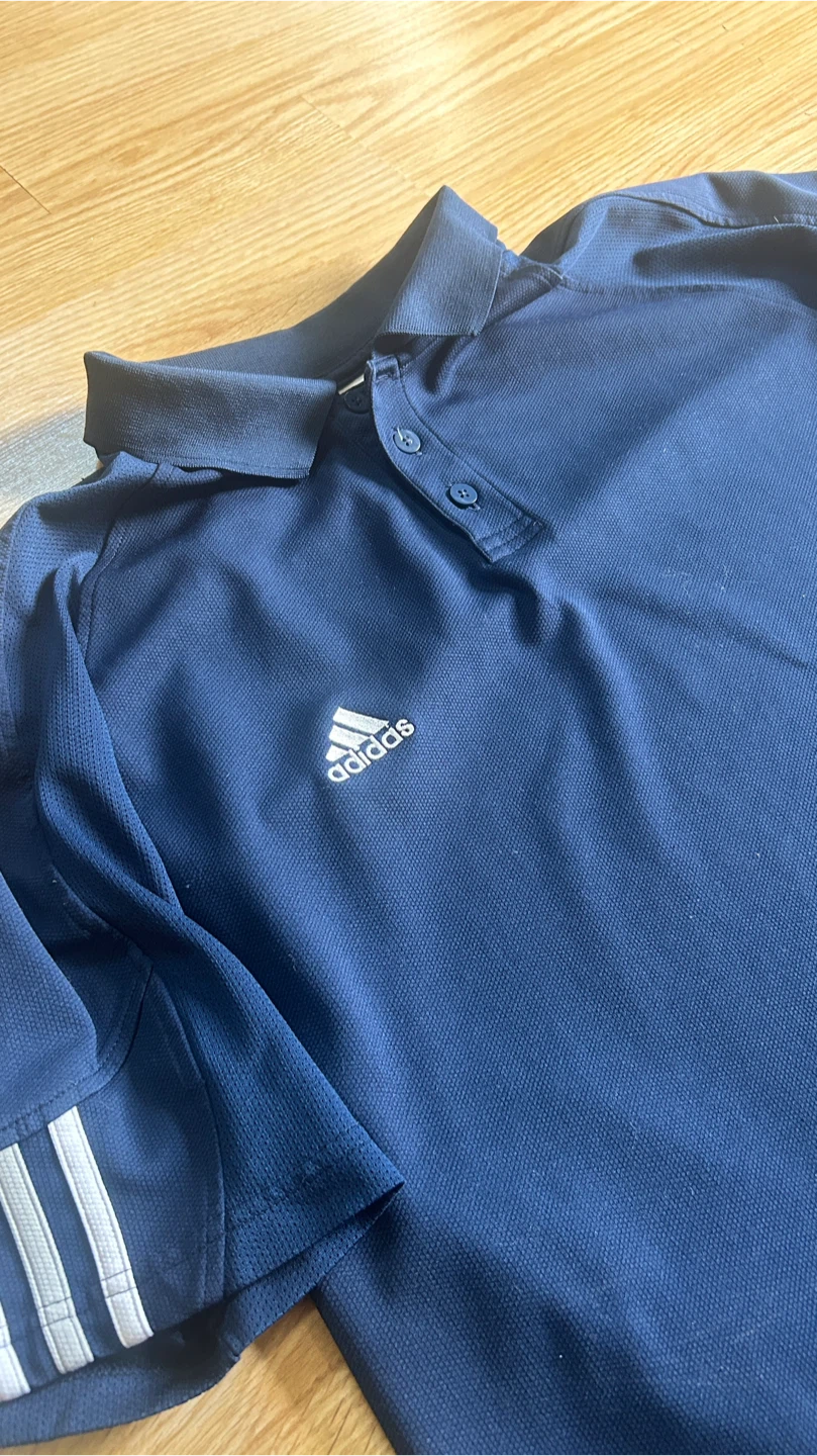 Adidas Navy Blue Polo Shirt - photo 2