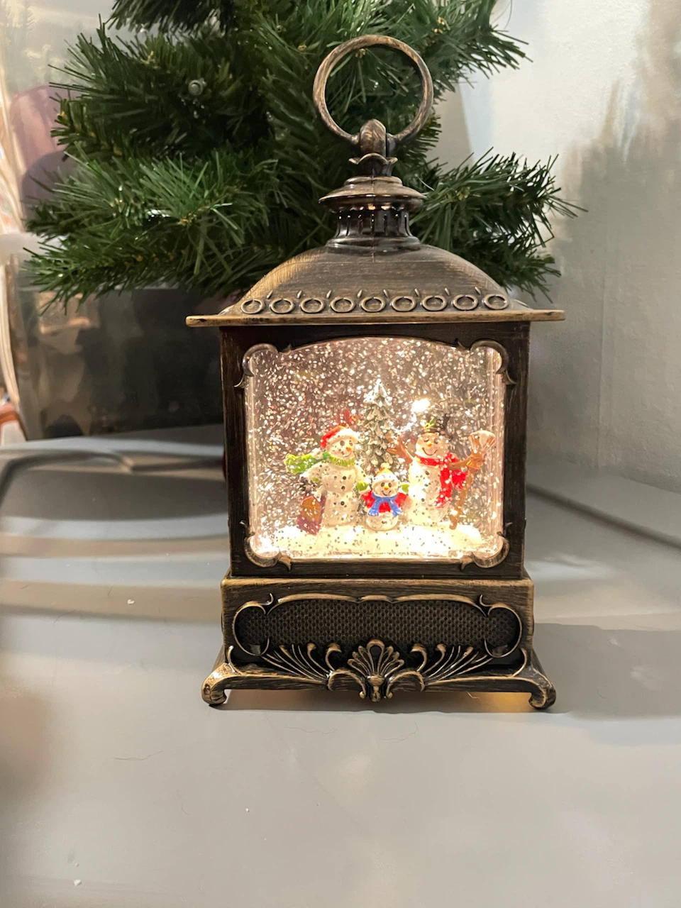 Lighted Snowman Lantern - photo 2