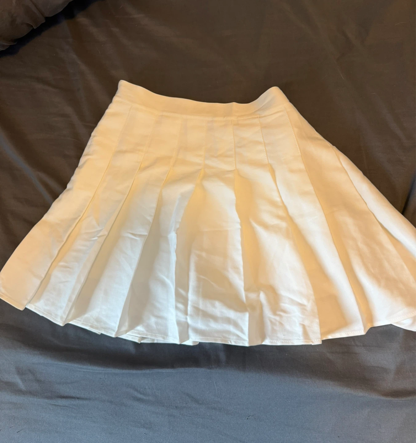 White Pleated Tennis Skirt