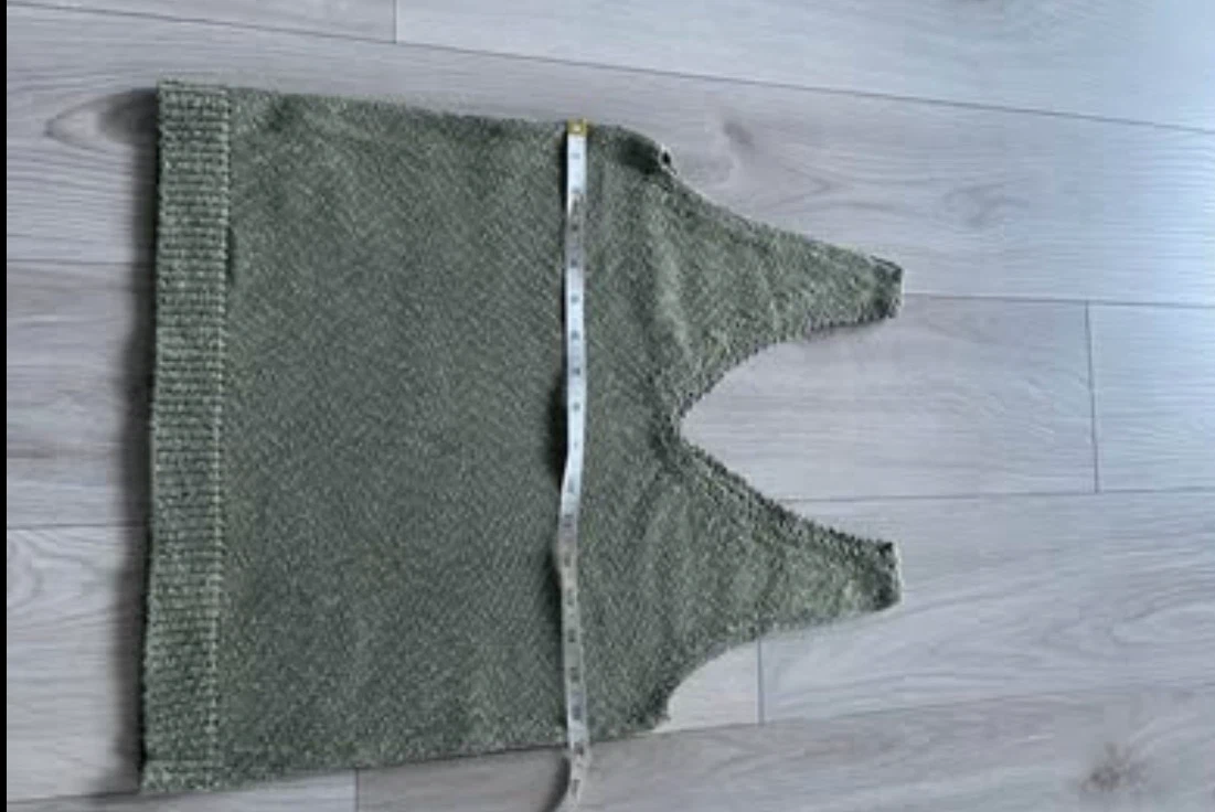 Tommy Bahama cotton and linen tank, double v, olive green, XS - photo 3
