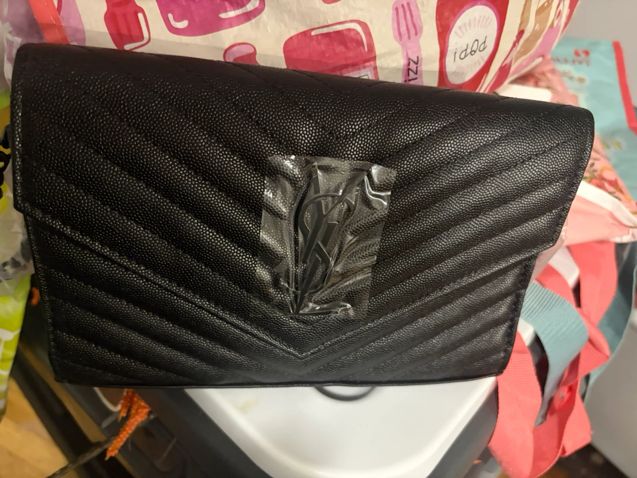 Saint Laurent YSL Black Clutch Bag - photo 2