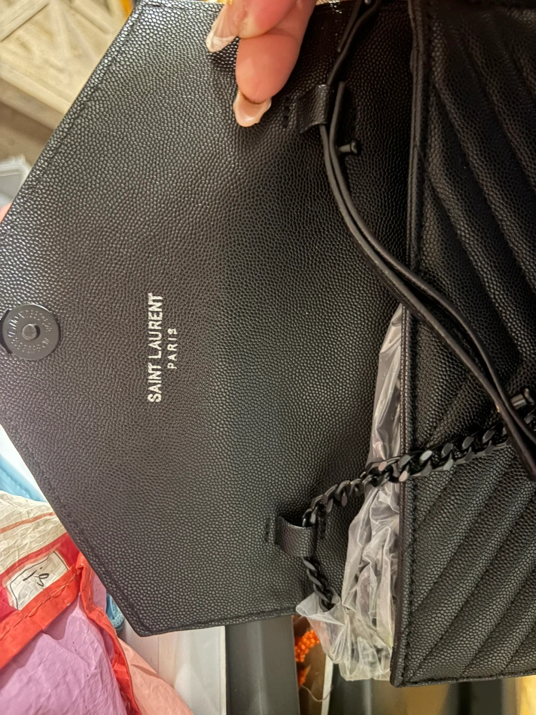 Saint Laurent YSL Black Clutch Bag - photo 3
