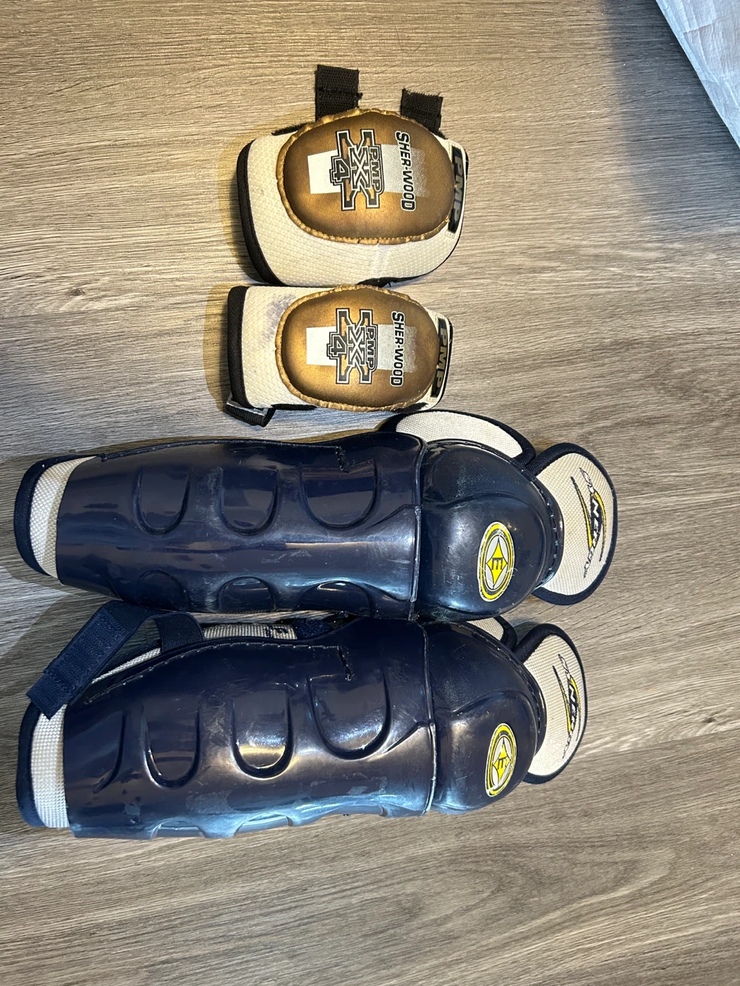 Sher-Wood PMP 4 Hockey Shin and Elbow Pads
