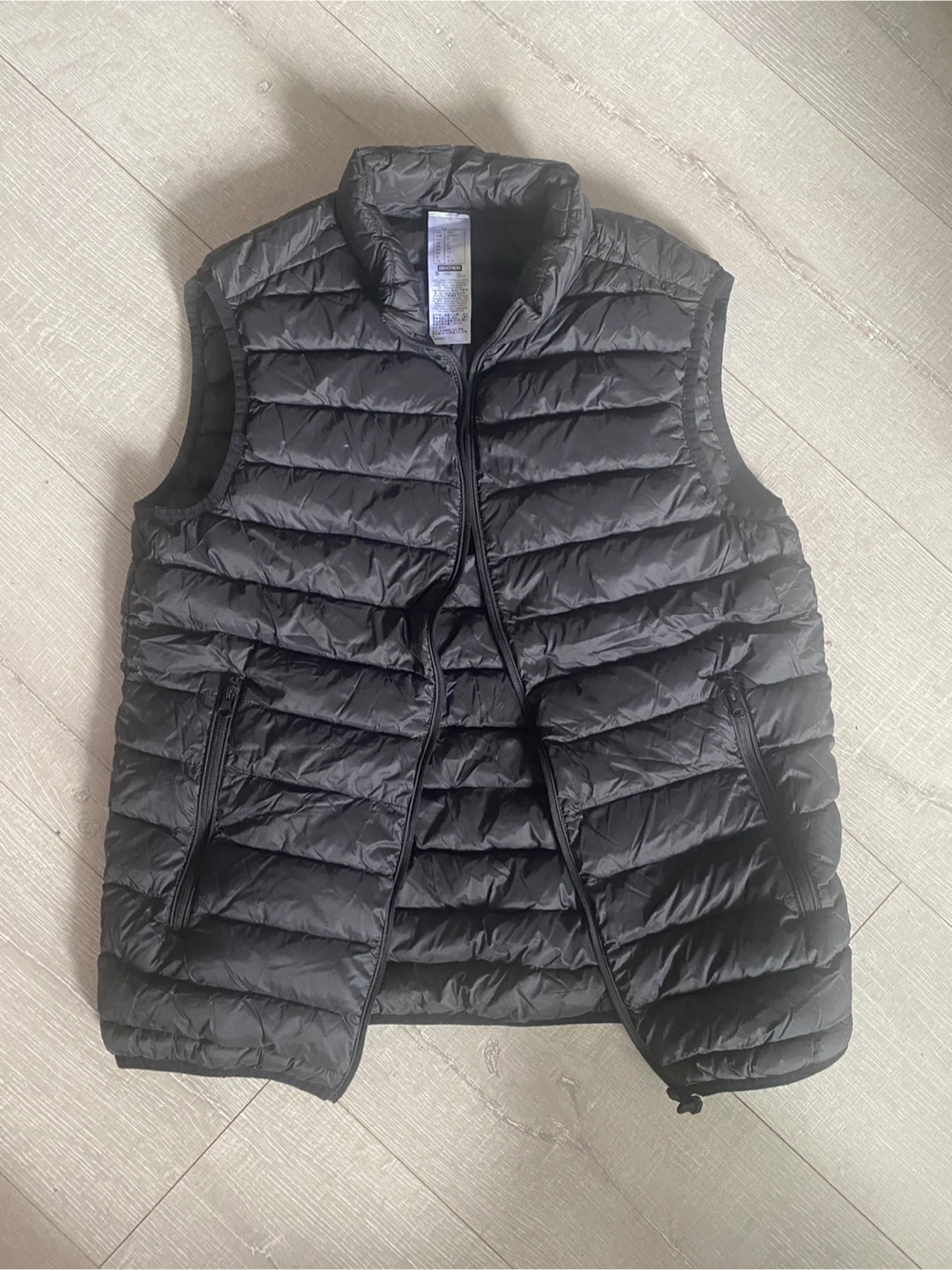 Decathlon Puffer Vest - Black - Size S