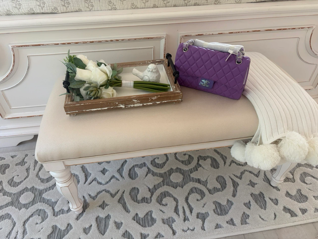 Chanel Quilted Flap Bag in Purple