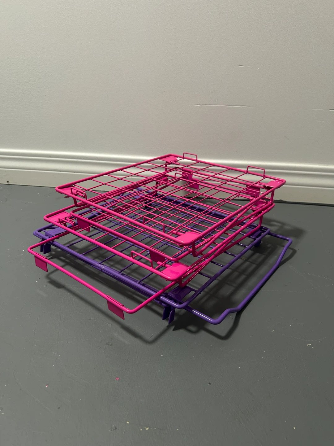 Pink and Purple Wire Locker Shelves - Set of 3 - photo 3