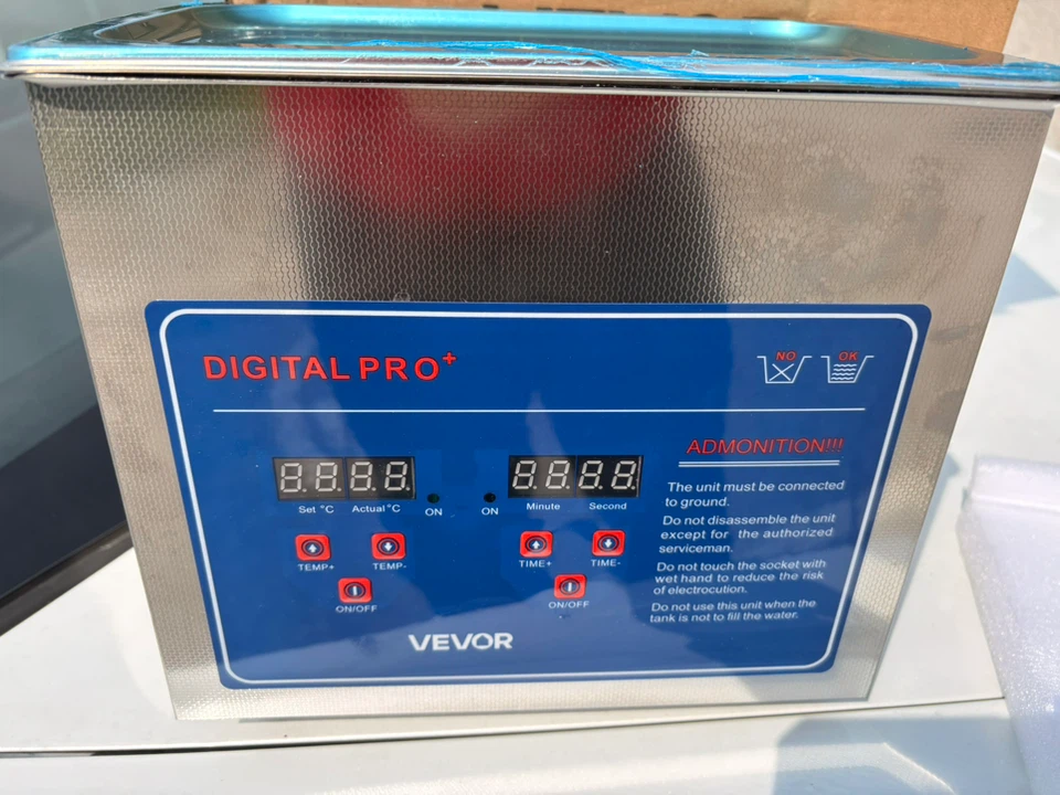 Vevor Digital Ultrasonic Cleaner 20L 150W