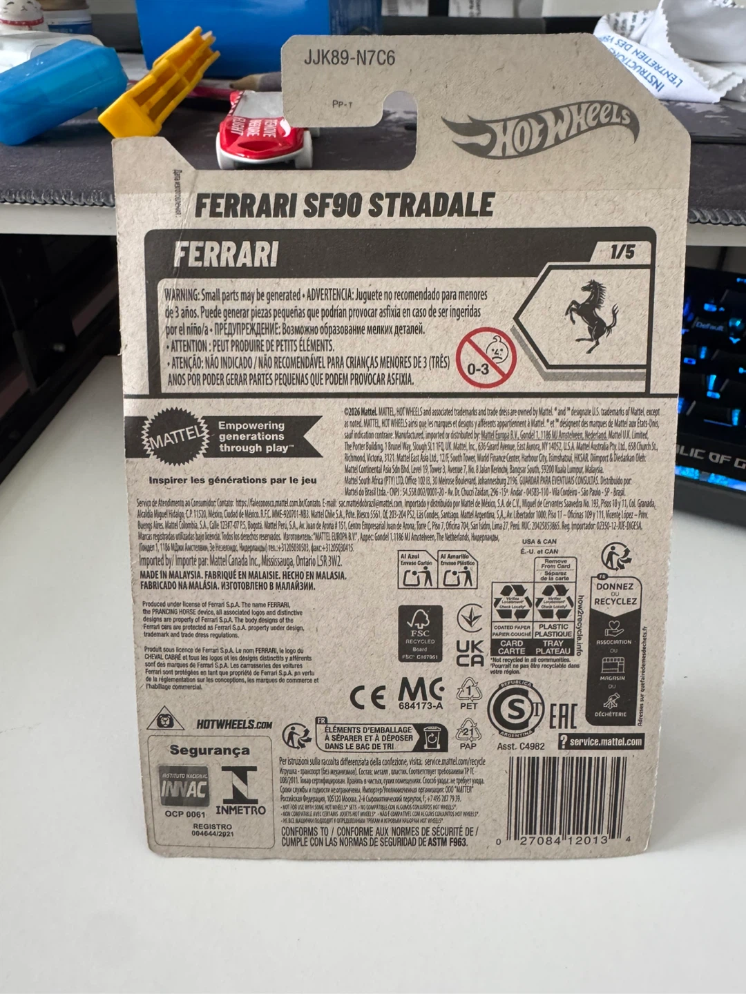 Hot Wheels Ferrari SF90 Stradale Toy Car - photo 2