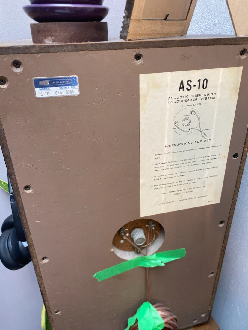 Vintage Heathkit AS-10 Acoustic Suspension Speaker - photo 3