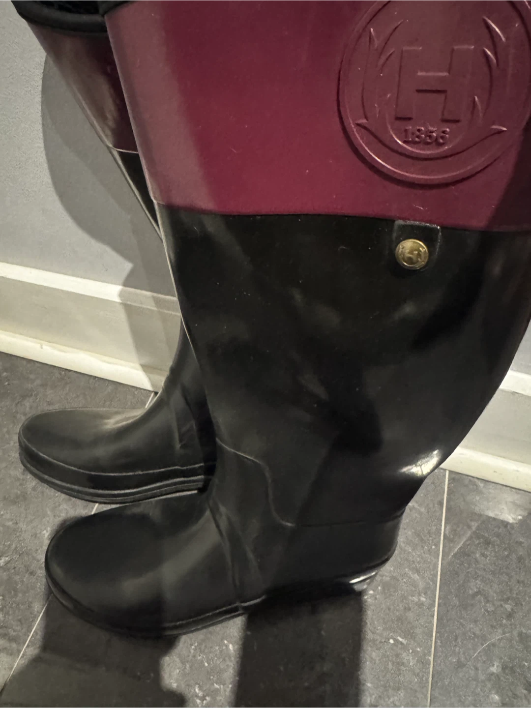 Size 9 Hunter Sandhurst Carlyle Rubber Boots