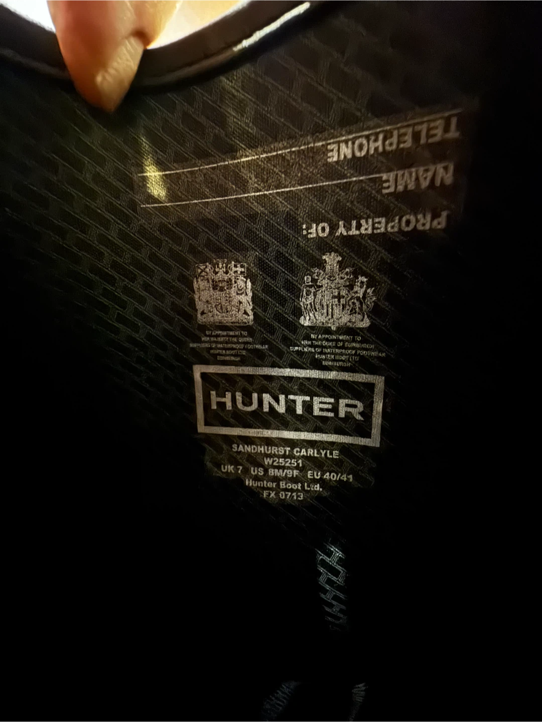 Size 9 Hunter Sandhurst Carlyle Rubber Boots - photo 4