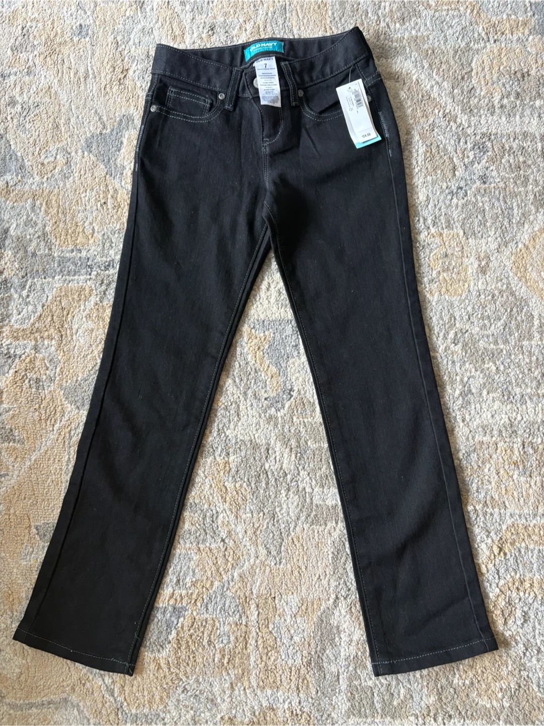 Old Navy Black Denim Jeans Kids Size 7