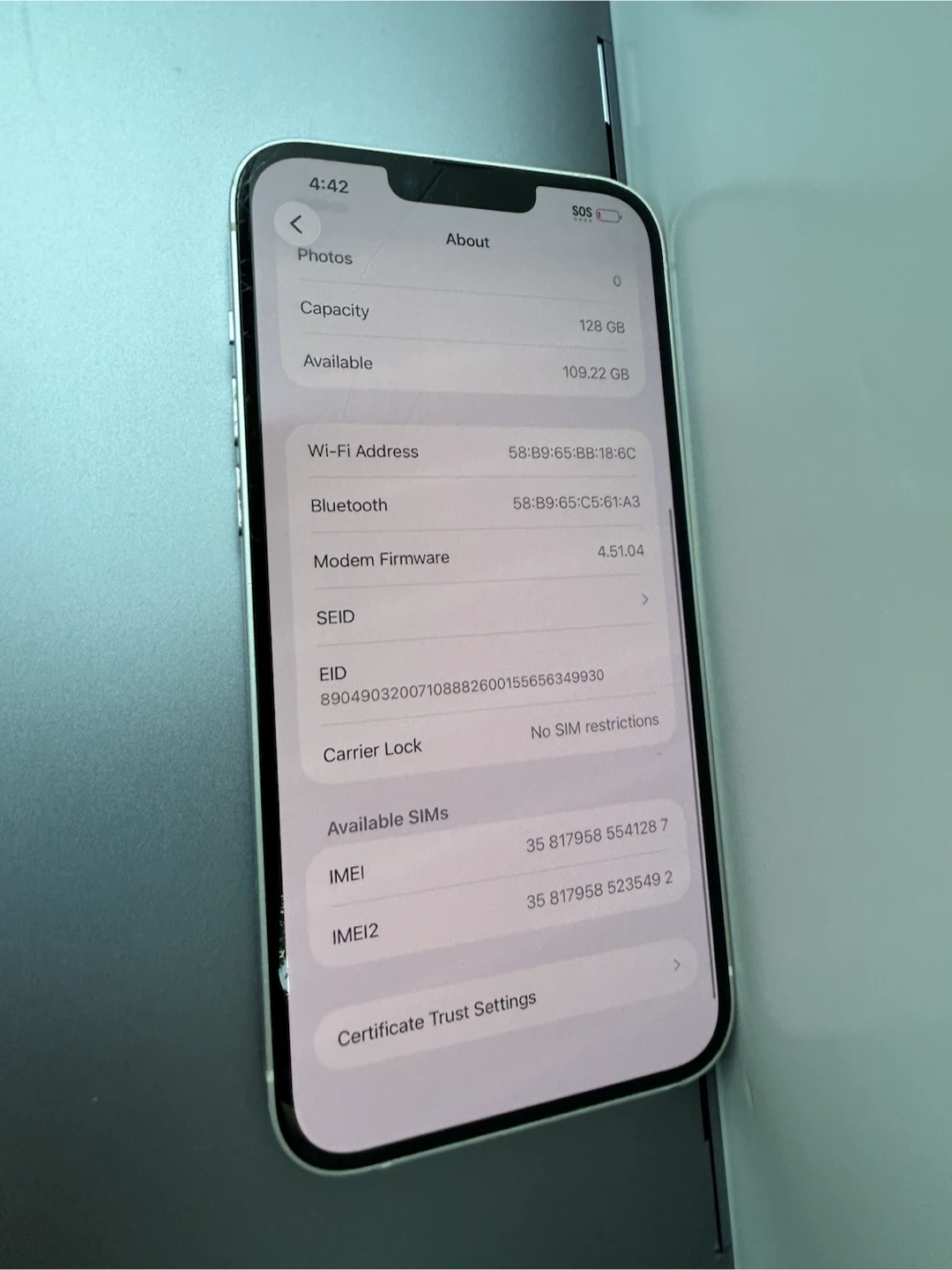 iPhone 14 Plus - 100% Battery Health - photo 3