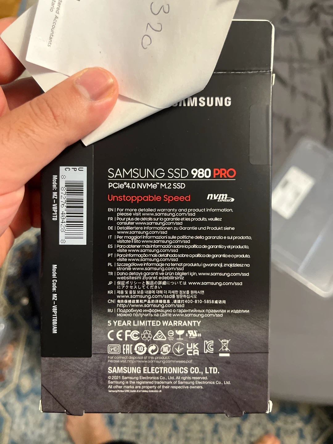Samsung 980 PRO 1TB NVMe M.2 SSD - photo 2