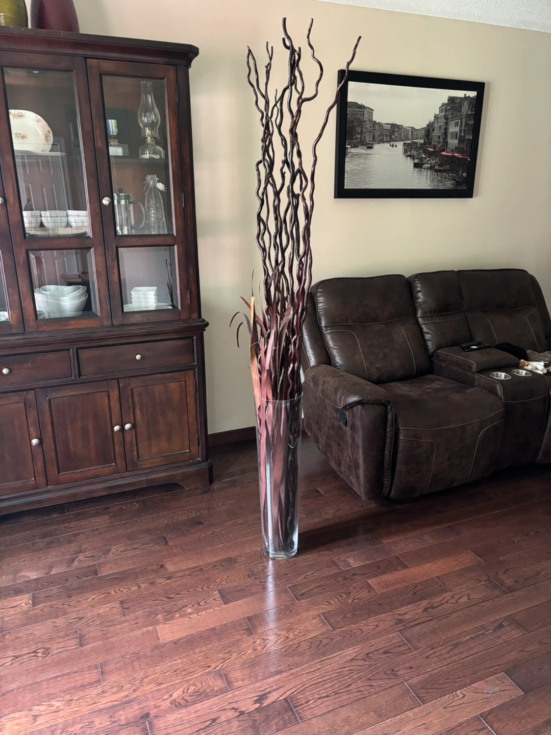 Glass Floor Vase