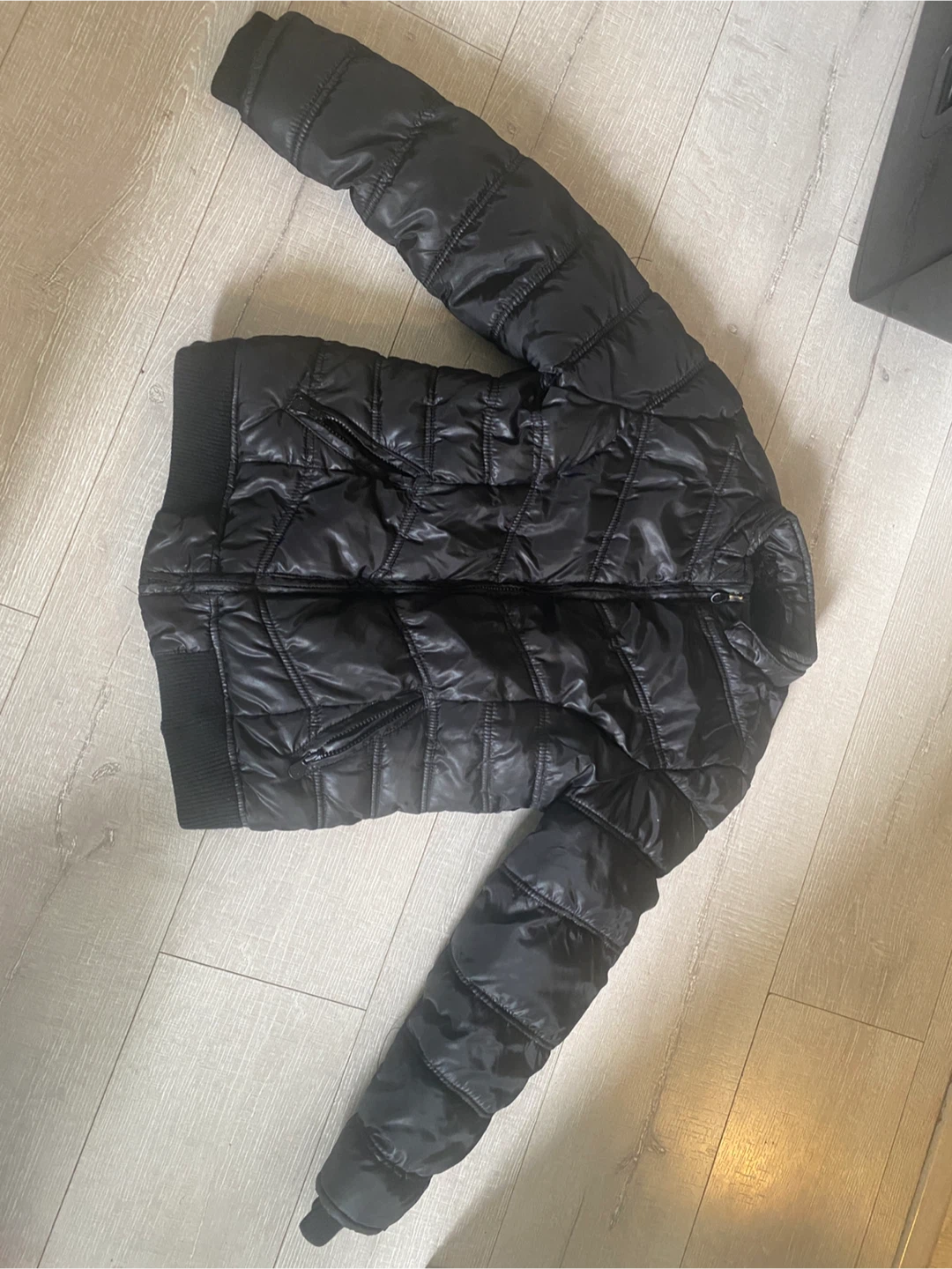 Justice Black Puffer Jacket